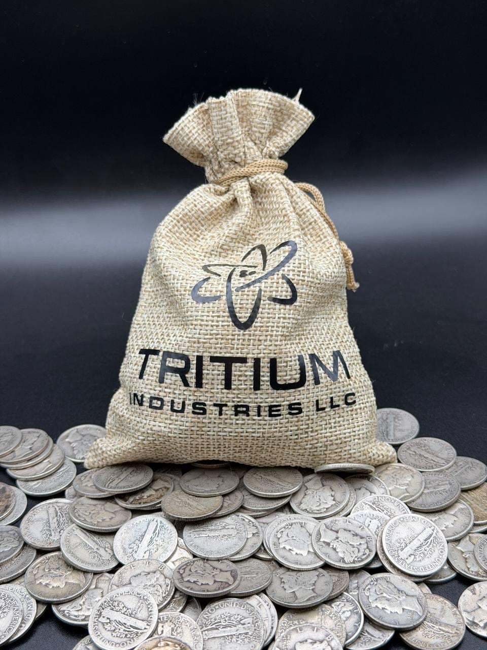 Mercury Silver Dime Collector Sack – 20 Coin 1916 to 1945 Circulated 90 Percent Silver