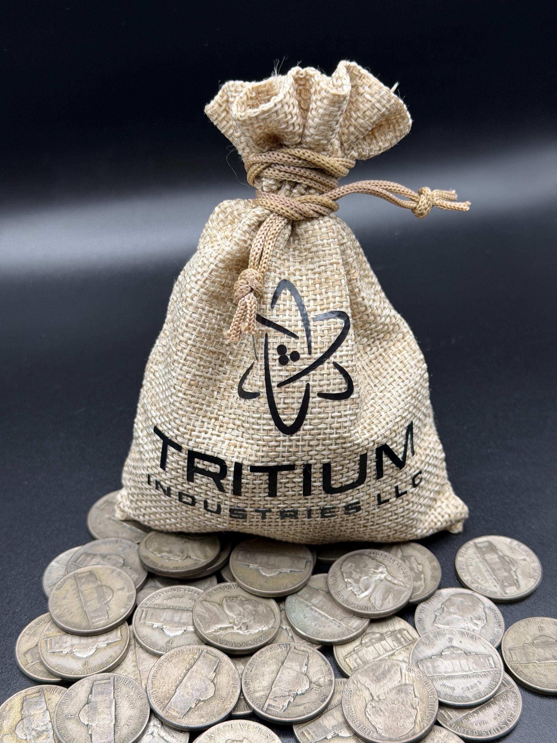 WWII Silver War Nickel Collector Sack – 20 Coin 35 Percent Silver Jefferson Nickel Set