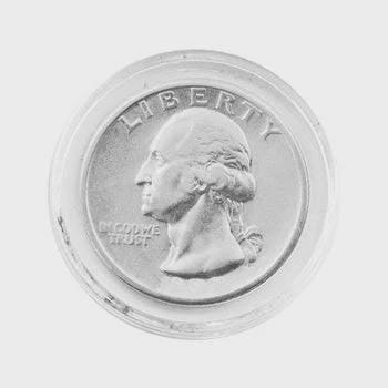 Quarter Coin Capsules 5-Pack – Clear Protective Holders for Washington, State & Bicentennial Quarters – No Coins Included