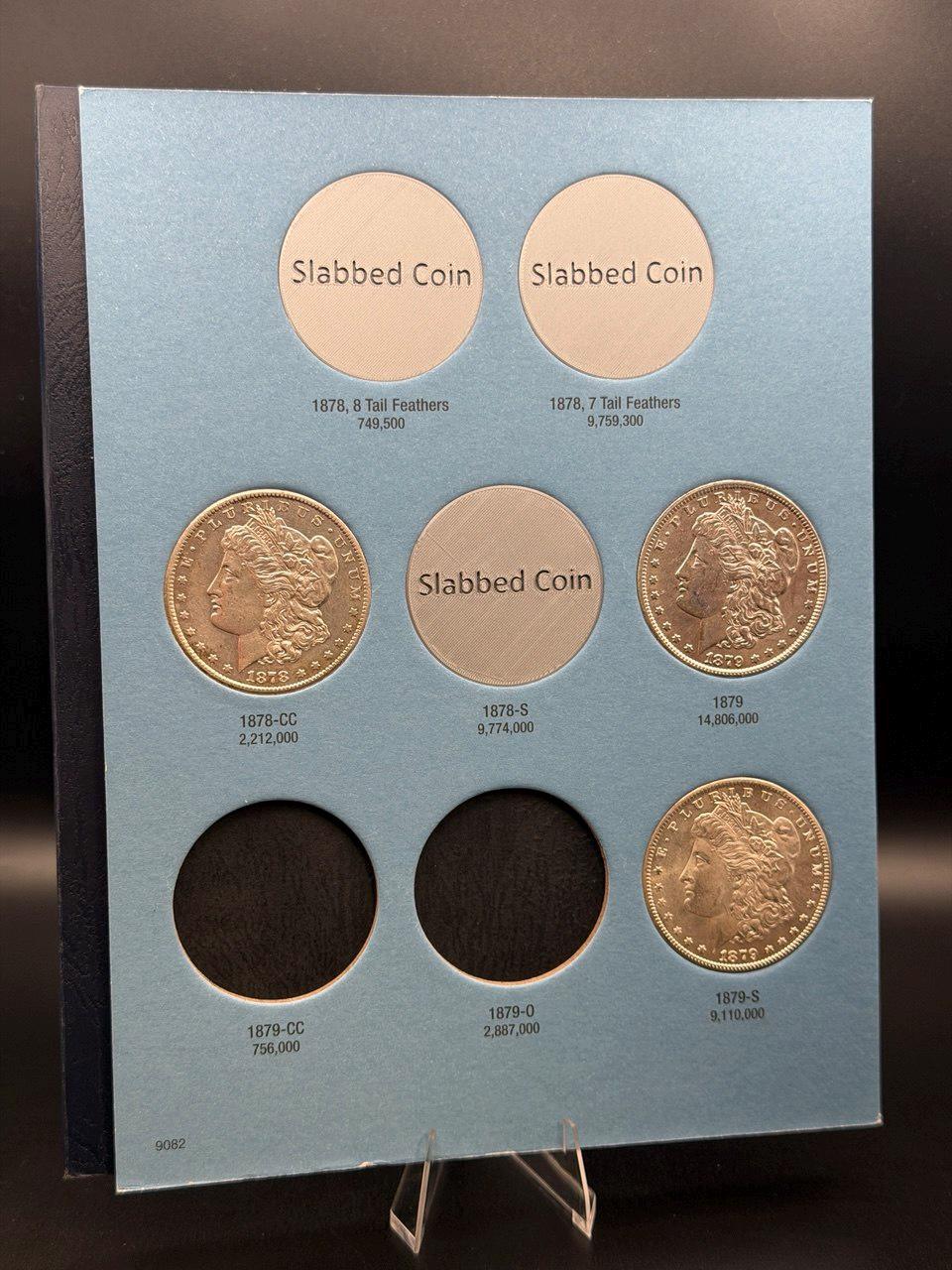 3D Printed Silver Dollar Album Filler Discs – Slabbed Coin Placeholders (5 Pack)
