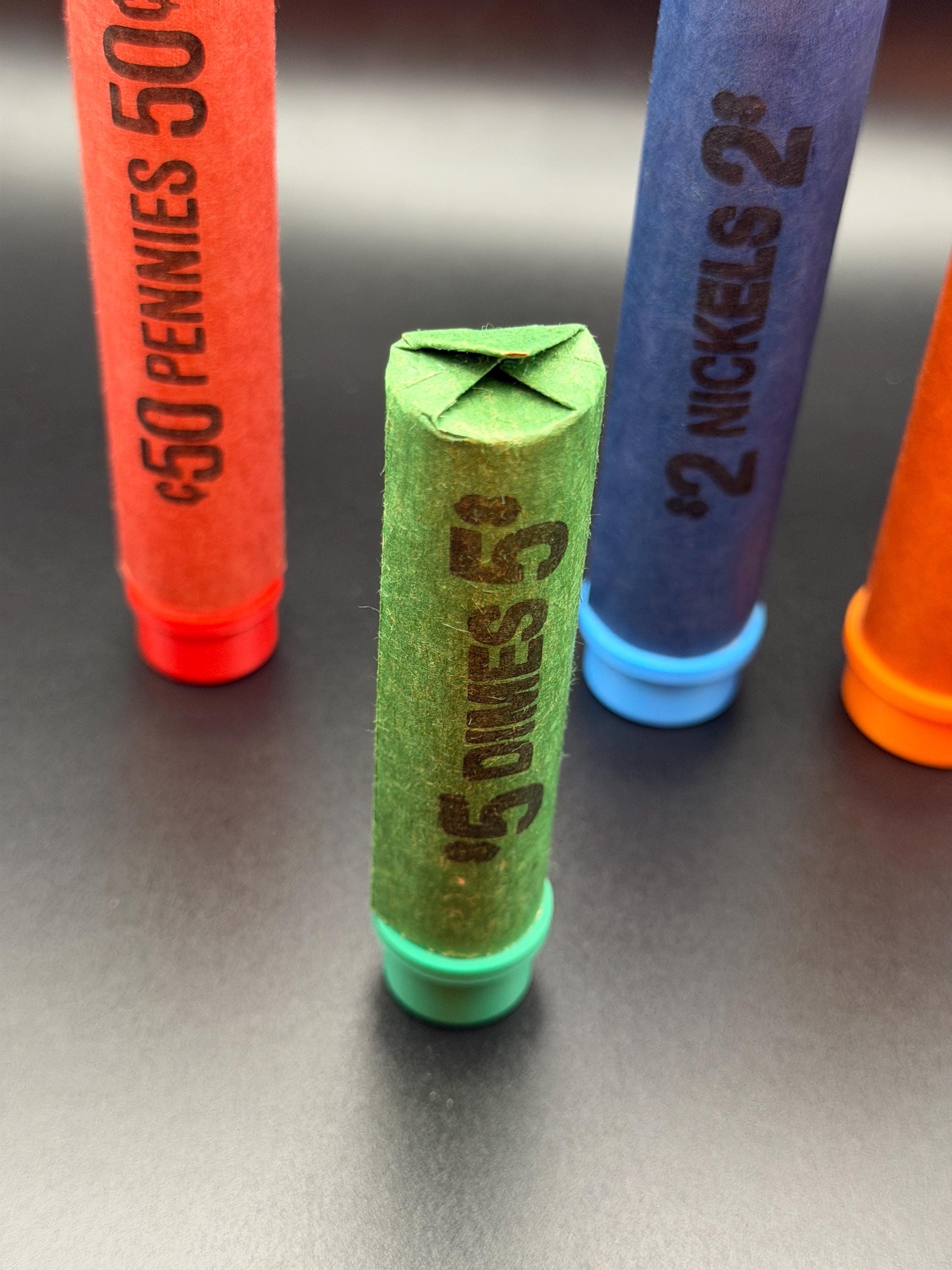 3D Printed Coin Wrapper Helper Set – Rolling Aid for Pennies, Nickels, Dimes, Quarters