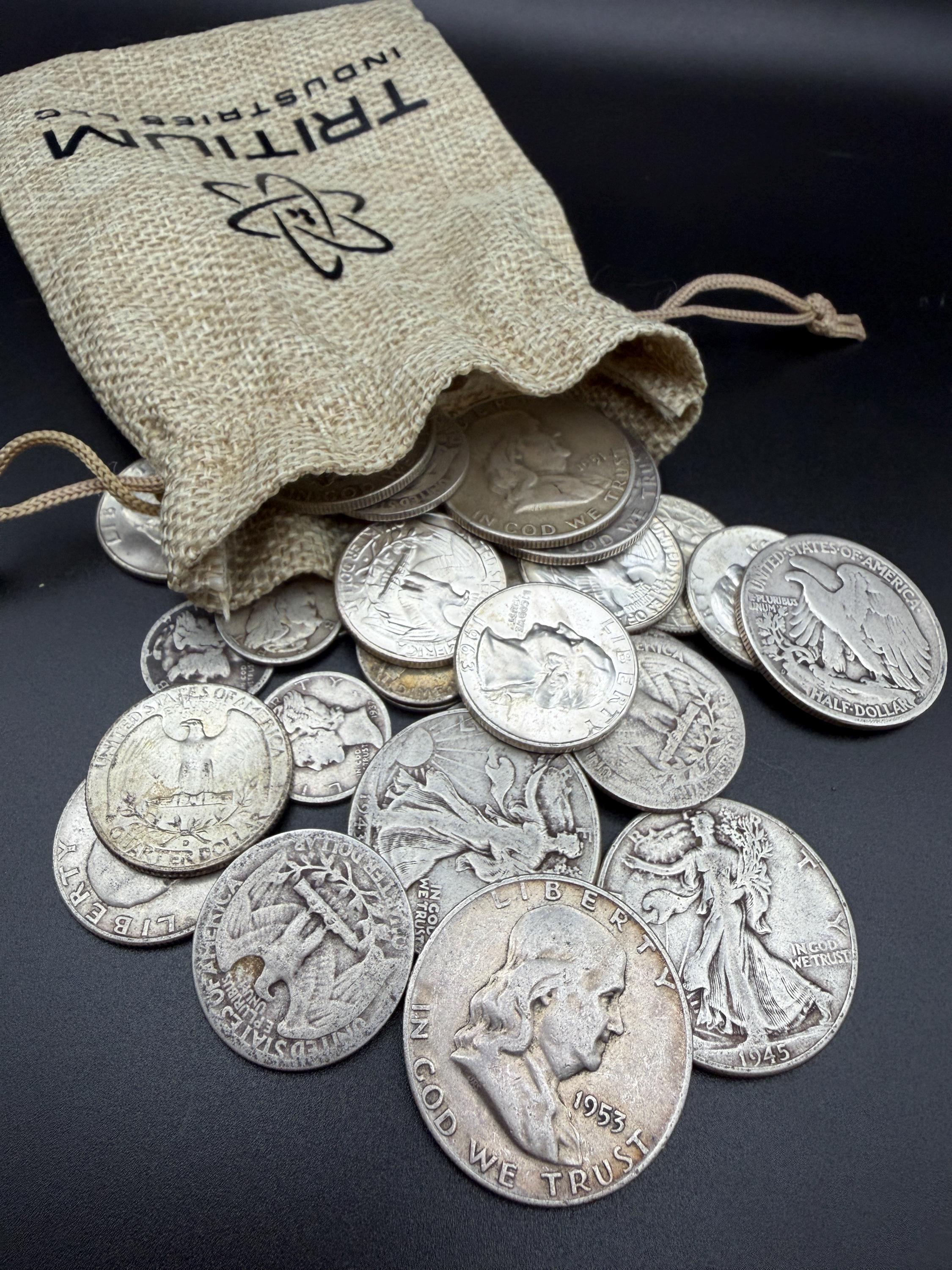 Silver Coin Starter Kit – Fixed-Content U.S. Silver Dime, Quarter, Half Dollar Gift Set