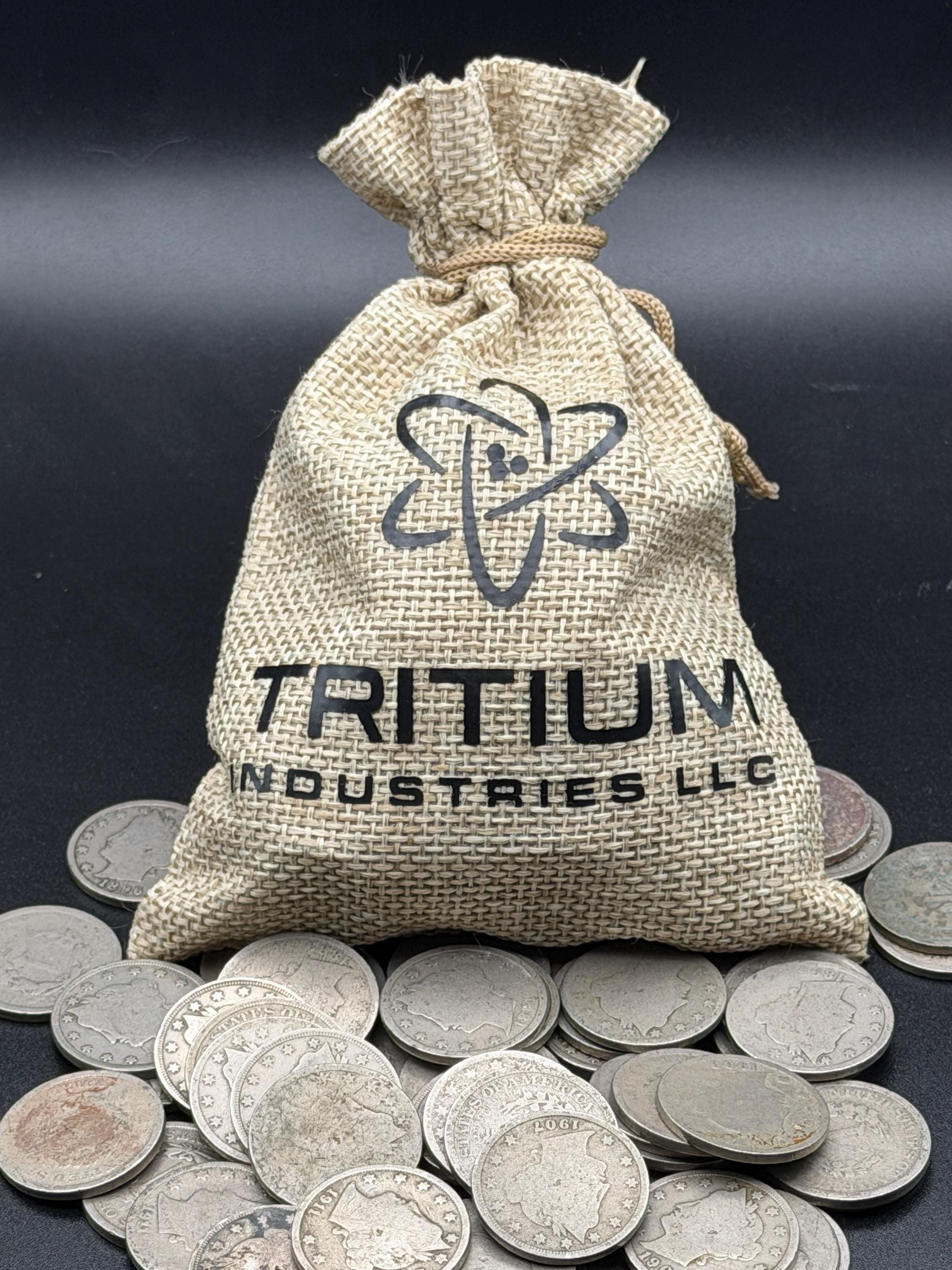 Liberty Head V Nickel Collector Sack – 40 Circulated Coins 1883-1912