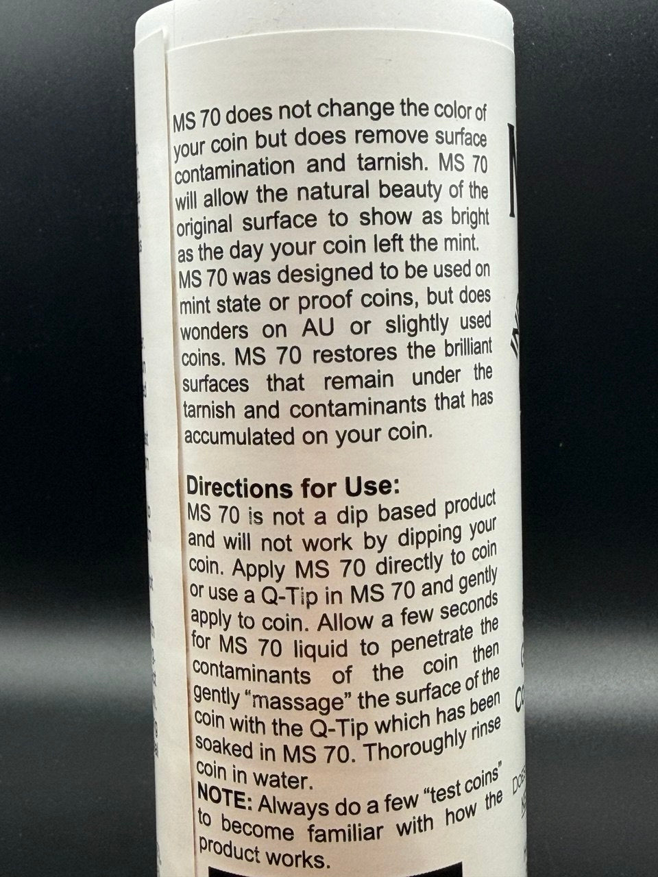 MS-70 Industrial Strength Coin Brightener