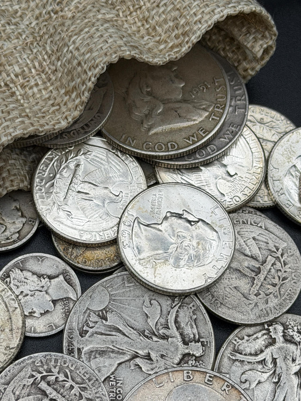 Silver Coin Starter Kit – Fixed-Content U.S. Silver Dime, Quarter, Half Dollar Gift Set