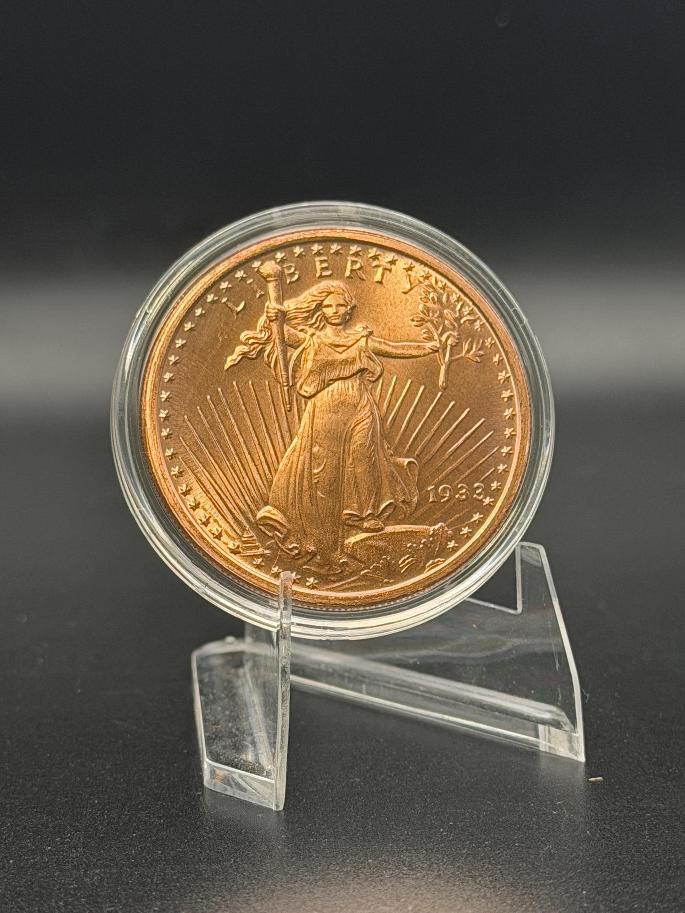 39mm Bullion Round Capsules 5 Pack – Clear Protective Holders for 1 oz Silver Copper and Collector Rounds